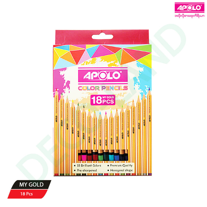 APOLO Color Pencil A-184 18PCS