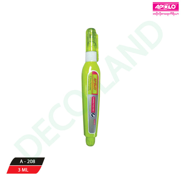 Correction Pen 03mm-A208 Apolo(S.1B x20Pcs) 52(CY)