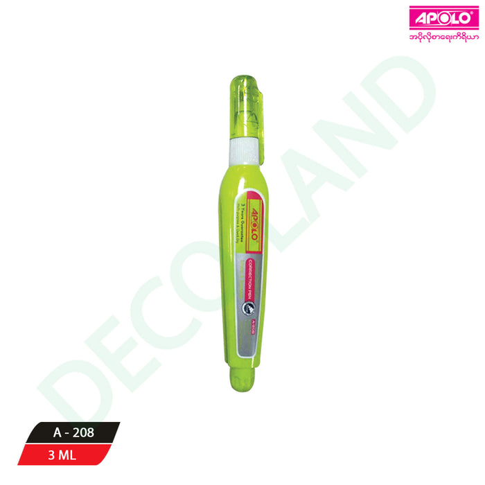 Correction Pen 03mm-A208 Apolo(S.1B x20Pcs) 52(CY)
