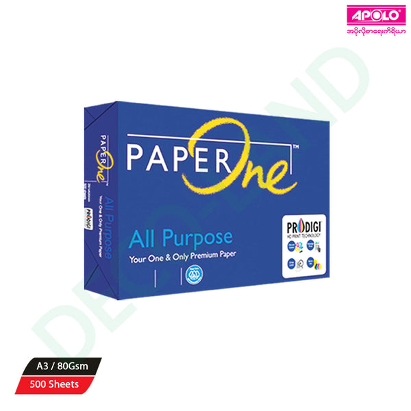 Paper One A3 80gsm ဖြစ်သည်